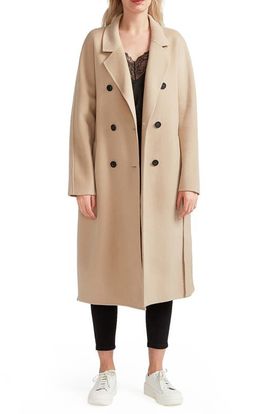 Belle & Bloom Belle & Bloom Boss Girl Double Breasted Wool Blend Coat