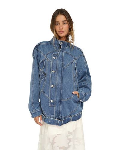 Belle & Bloom Belle & Bloom Downtown Denim Oversized Jacket