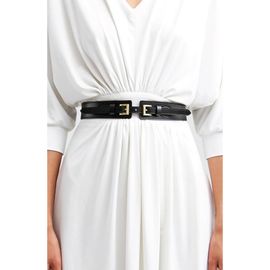 Belle & Bloom Belle & Bloom London Fog Leather Waist Belt