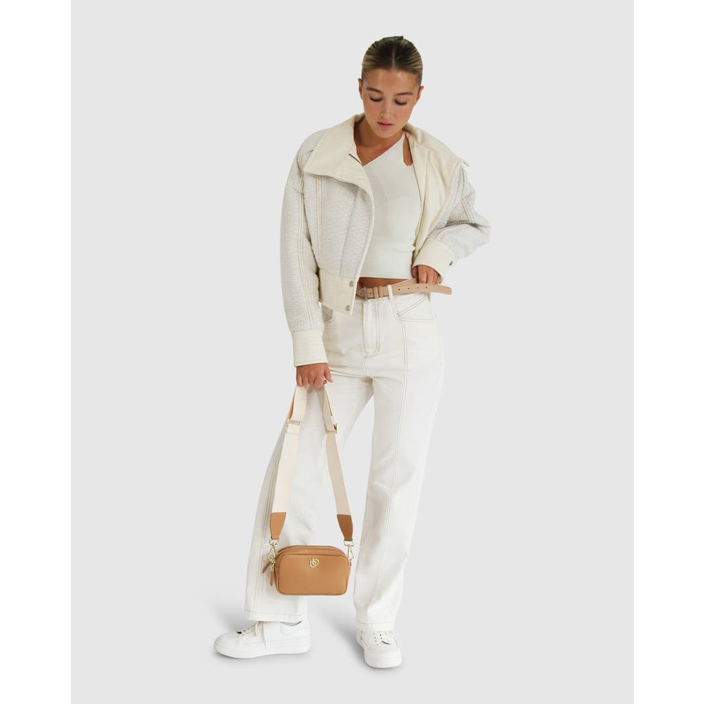 Belle & Bloom Belle & Bloom Mad Love Cropped Bomber Jacket