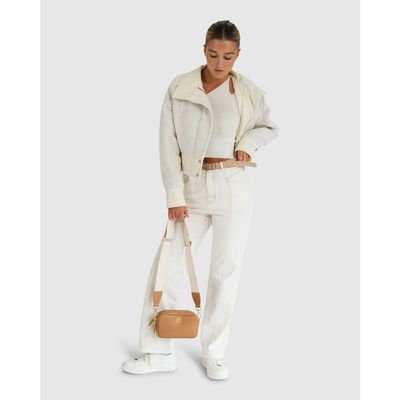 Belle & Bloom Belle & Bloom Mad Love Cropped Bomber Jacket