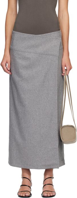 Belle Anna Belle Anna Gray Scene Midi Skirt
