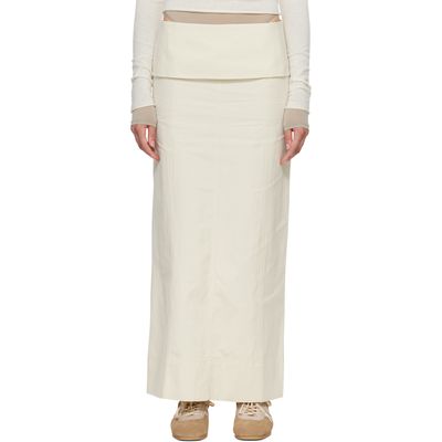 Belle Anna Belle Anna Off-White Helia Maxi Skirt
