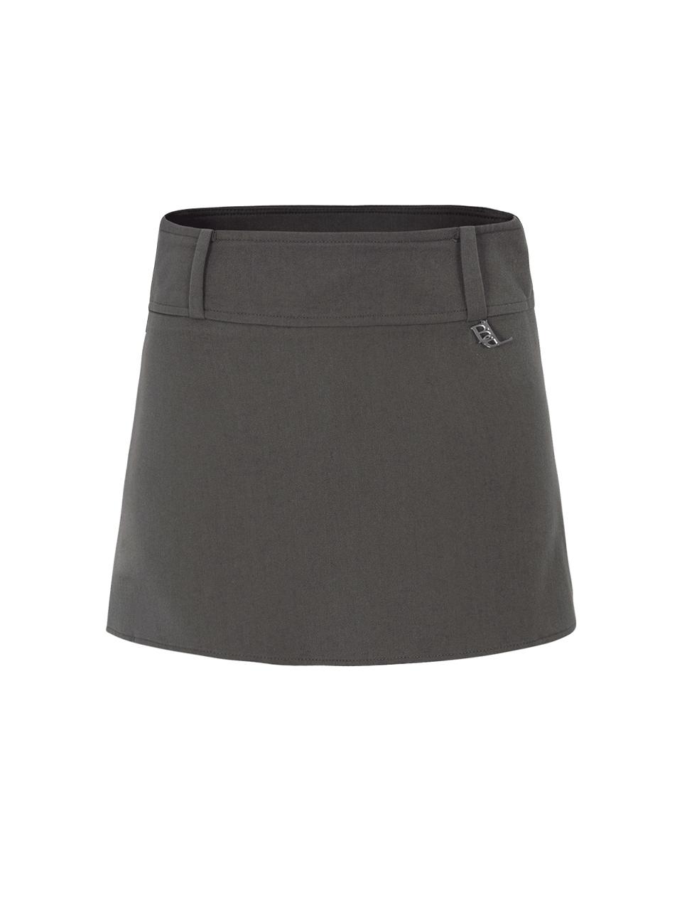 bellialeu Belt Mini Skirt [Brown]