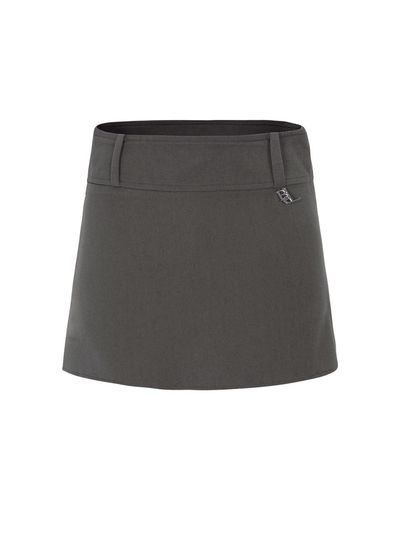 bellialeu Belt Mini Skirt [Brown]