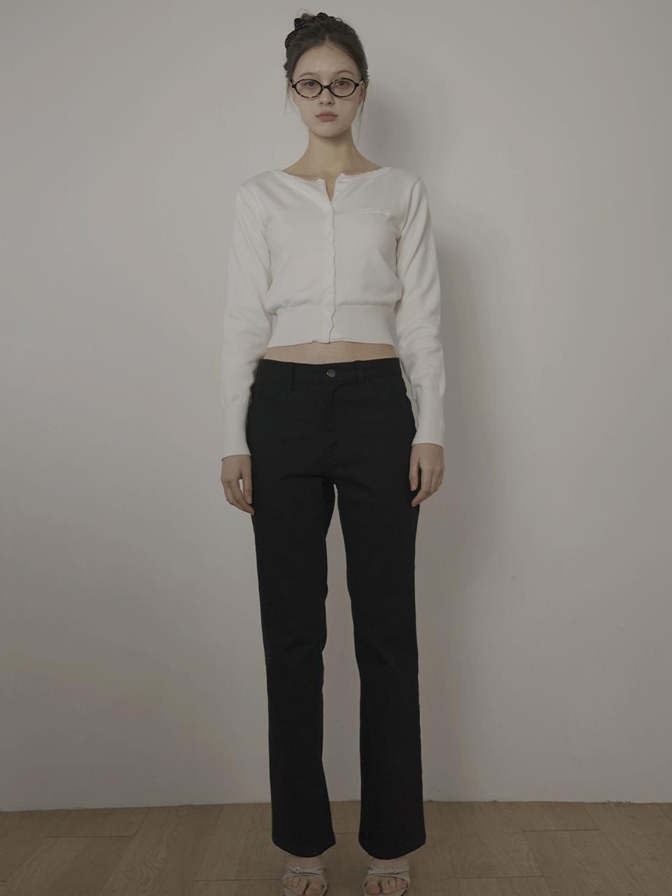 bellialeu COTTON BOOTCUT JEAN [BLACK]