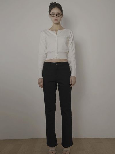 bellialeu COTTON BOOTCUT JEAN [BLACK]