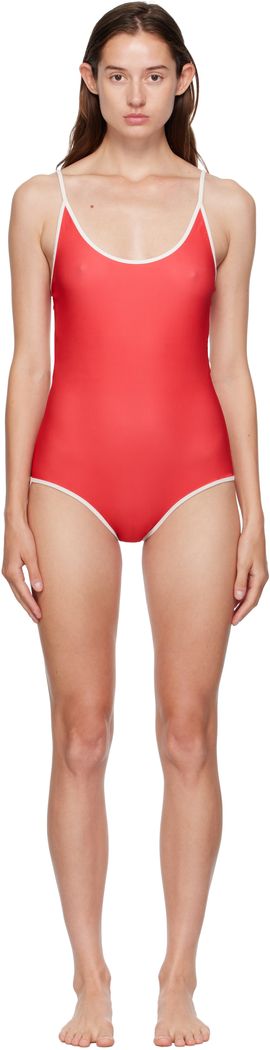 Bellini Bikini Bellini Bikini SSENSE Exclusive Red & White Saona Swimsuit