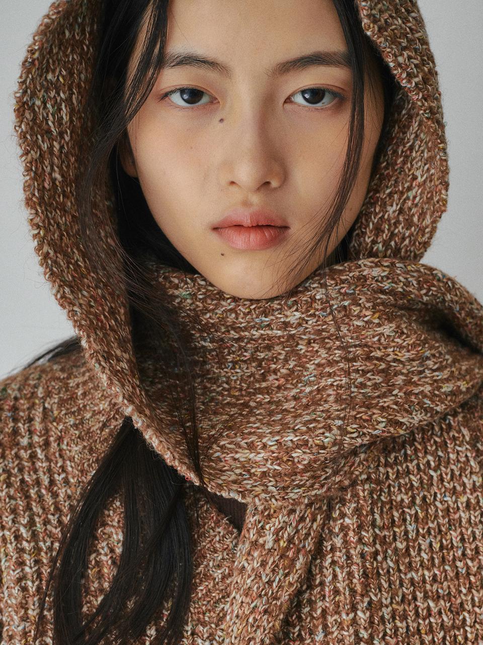 BELLOL Hachi Bokashi Dual-Wear Muffler Balaclava [BROWN]