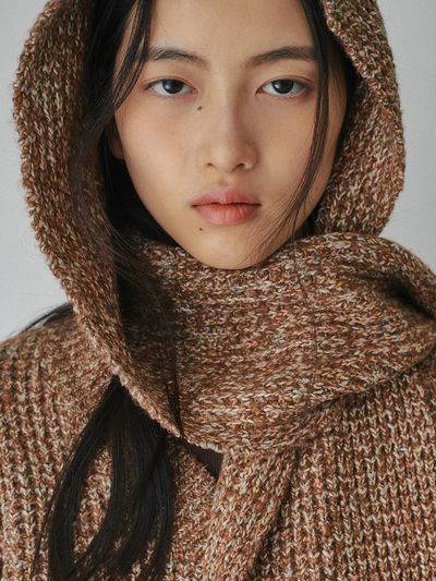 BELLOL Hachi Bokashi Dual-Wear Muffler Balaclava [BROWN]