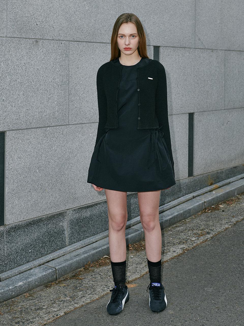BELLOL Raglan Sleeve Cardigan BLACK