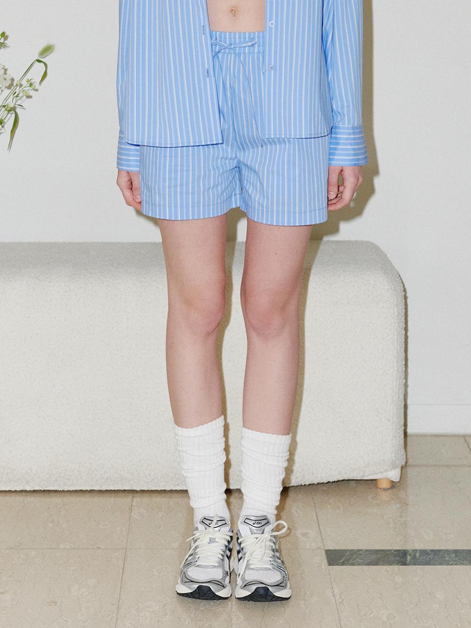 BELLOL Stripe Half Pants SKY