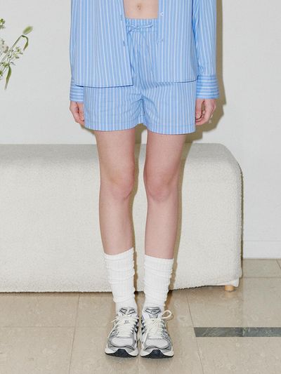 BELLOL Stripe Half Pants SKY