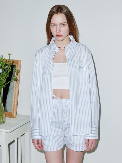 BELLOL Stripe Logo Shirt