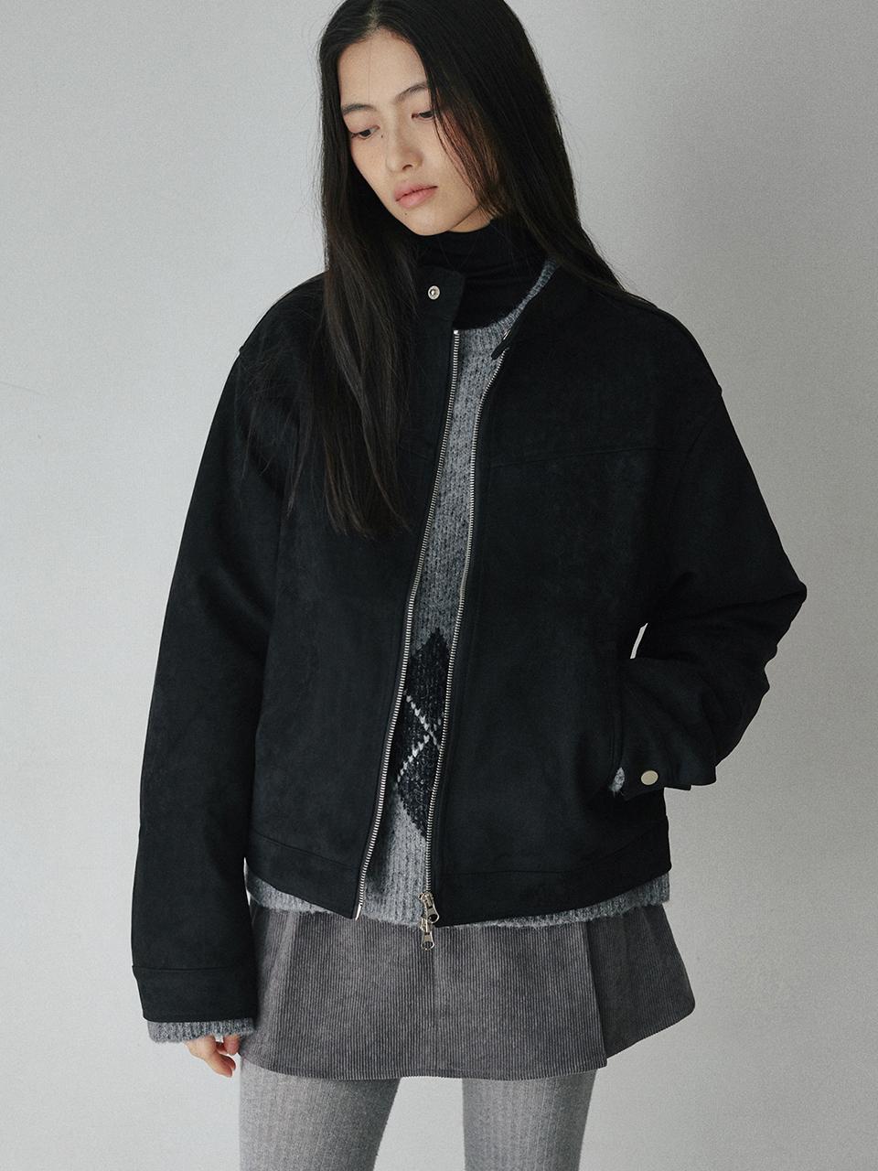 BELLOL Suede Free Size Jacket [BLACK]