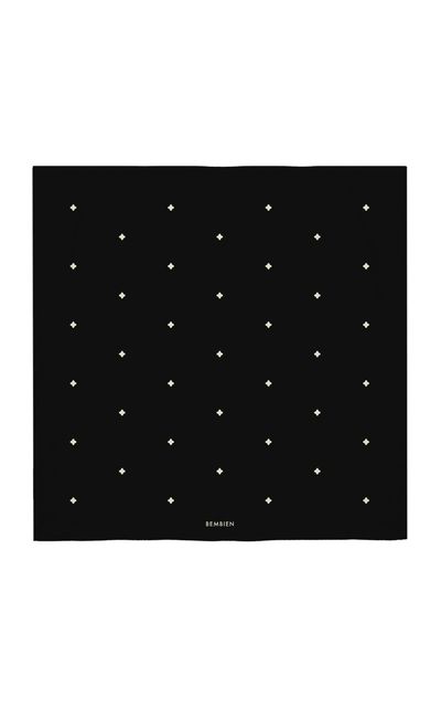 Bembien Bembien Estrella Silk Scarf Black/white OS
