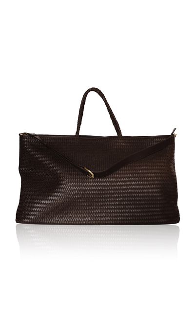 Bembien Bembien Le Traveler Large Handwoven Leather Travel Bag