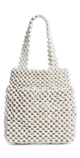 Bembien Bembien Maris Beaded Bag Cream One