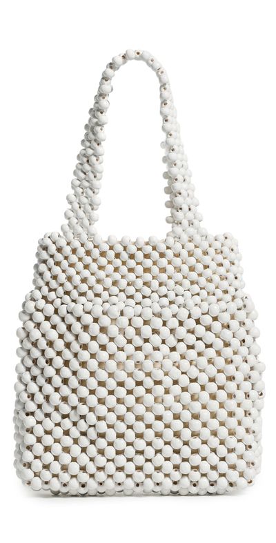 Bembien Bembien Maris Beaded Bag Cream One