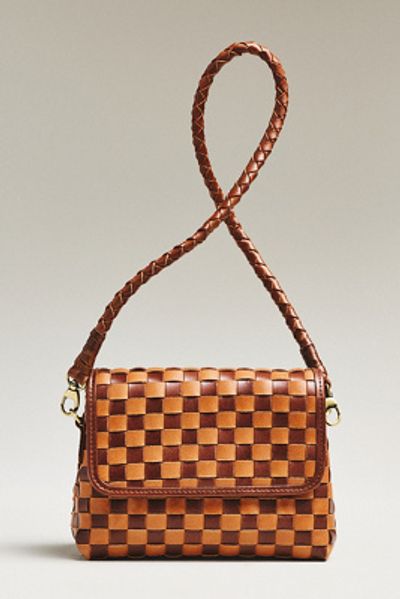 Bembien Mini Madeleine Woven Leather Shoulder Bag