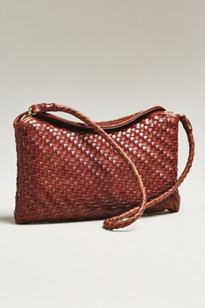 Bembien Roux Handwoven Leather Clutch