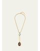 Ben-Amun 24K Snake Lariat Necklace with Stones - 1