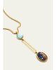 Ben-Amun 24K Snake Lariat Necklace with Stones - 3