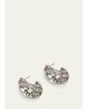 Ben-Amun Silver Crystal Hoop Earrings - 3