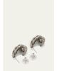 Ben-Amun Silver Crystal Hoop Earrings - 4