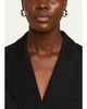 Ben-Amun Silver Plated Tapered Hoop Earrings - 2