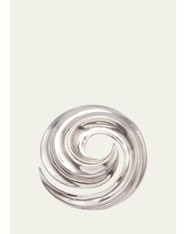 Ben-Amun Silvertone Swirl Pin