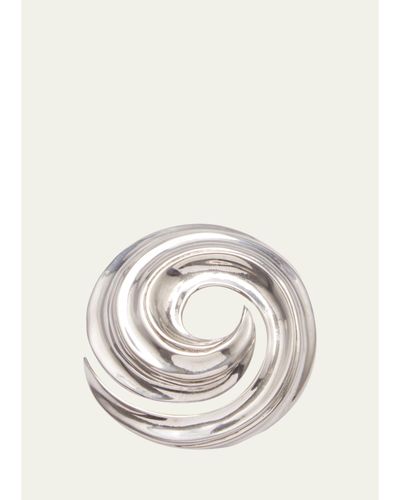 Ben-Amun Silvertone Swirl Pin