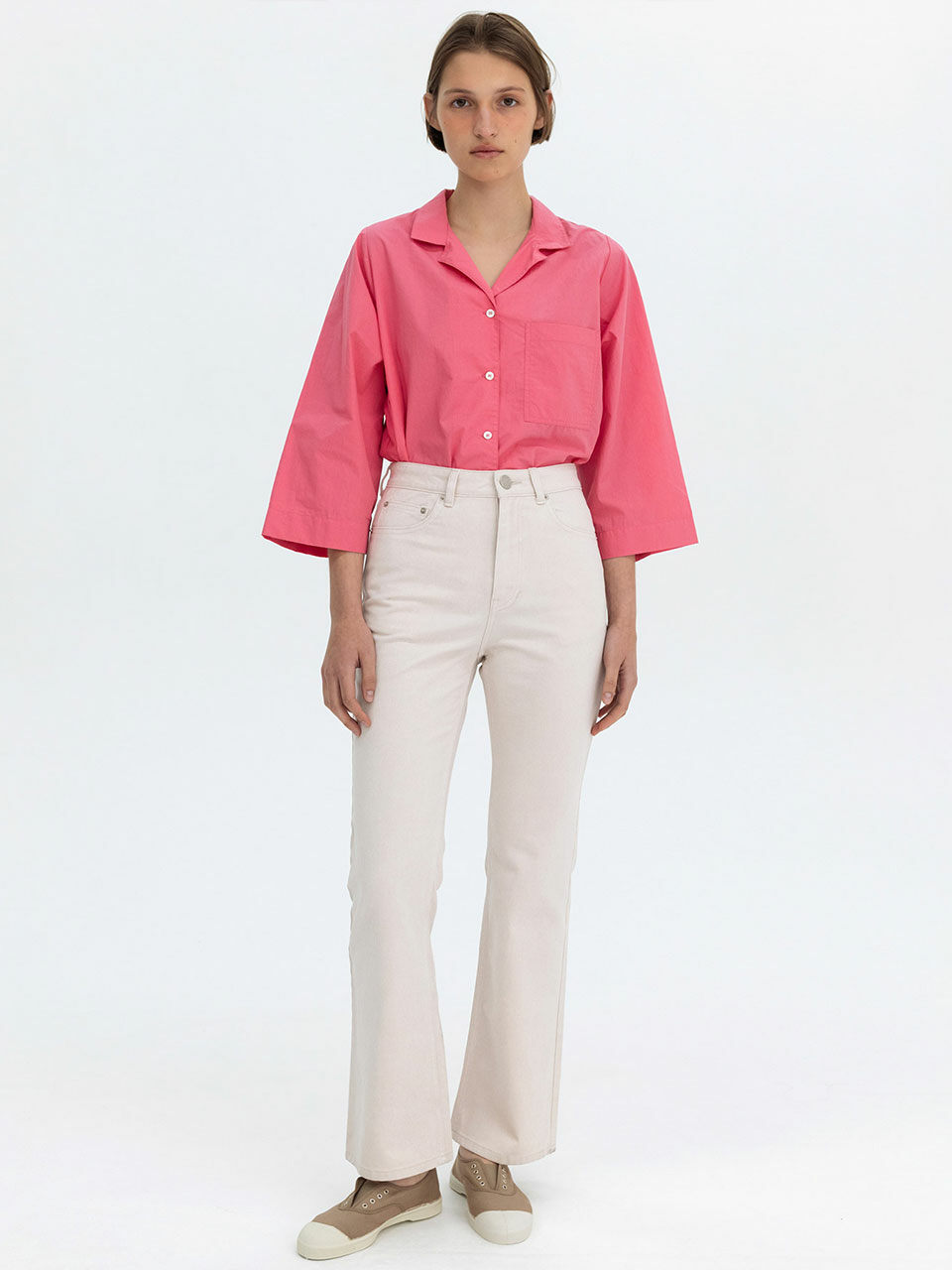 Bensimon Boots Cut Washing Pants_Pink