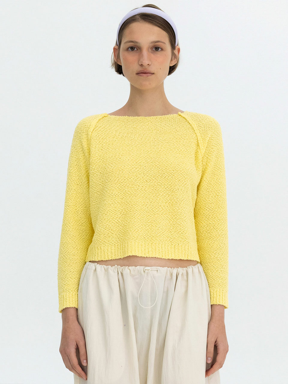 Bensimon Boucle Knit Pull Over_Yellow