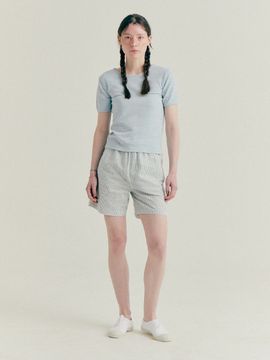 Bensimon Stripe Banding Shorts (Blue)