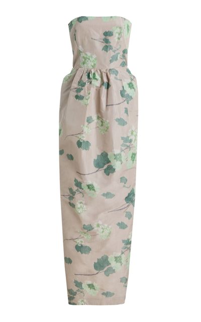 Bernadette Bernadette Lena Floral Crepe de Chine Maxi Dress