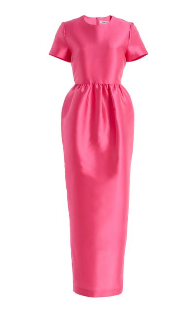 Bernadette Lexi Gathered SilkBlend Midi Dress