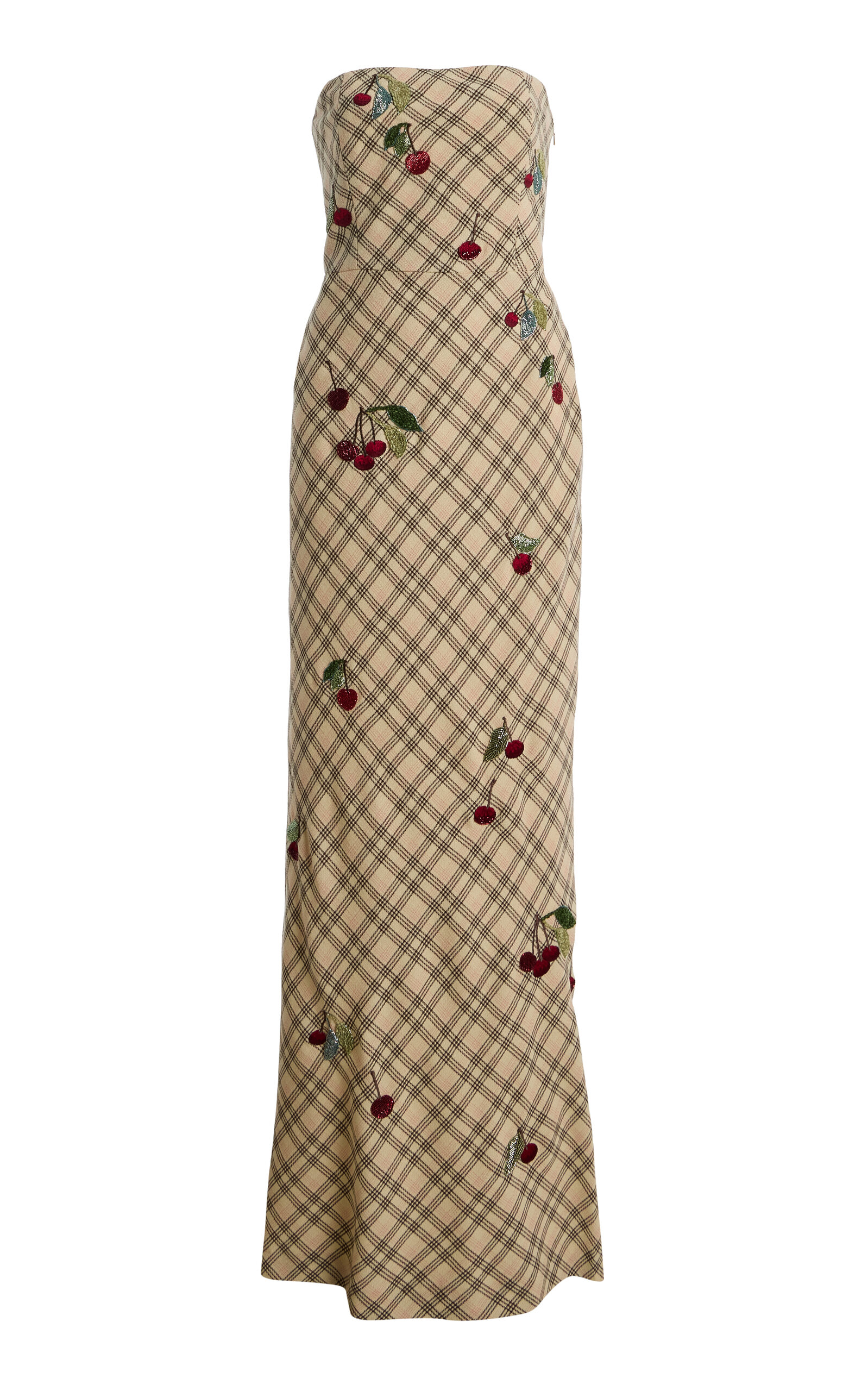 Bernadette Bernadette Luna Embroidered Wool Maxi Dress