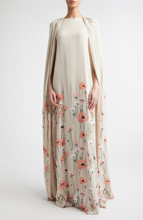 BERNADETTE BERNADETTE Minnie Embroidered Cape Gown