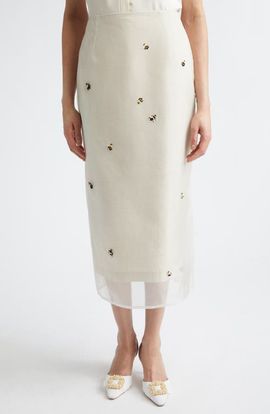 BERNADETTE BERNADETTE Roxane Embroidered Skirt