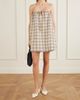 BERNADETTE Checked seersucker mini dress - 2