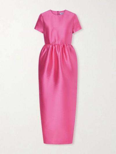 BERNADETTE Lexi silk-blend gown