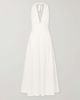 BERNADETTE Marilyn organic cotton-blend poplin halterneck maxi dress - 1