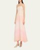 BERNADETTE Odette Strapless Threaded Silk Midi Dress - 4