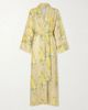 BERNADETTE Peignoir belted floral-print linen maxi dress - 1