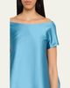BERNADETTE Will Short-Sleeve Silk Taffeta Mini Dress - 5