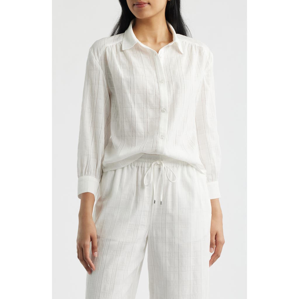 Bernardo Bernardo Balloon Sleeve Button-Up Shirt