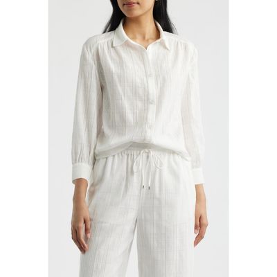 Bernardo Bernardo Balloon Sleeve Button-Up Shirt
