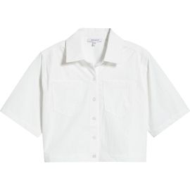Bernardo Bernardo Crop Button-Up Shirt