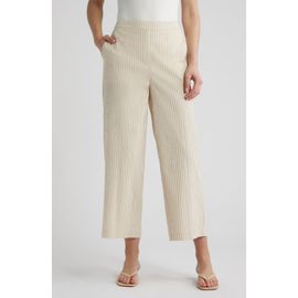 Bernardo Bernardo Pinstripe Crop Pull-On Pants